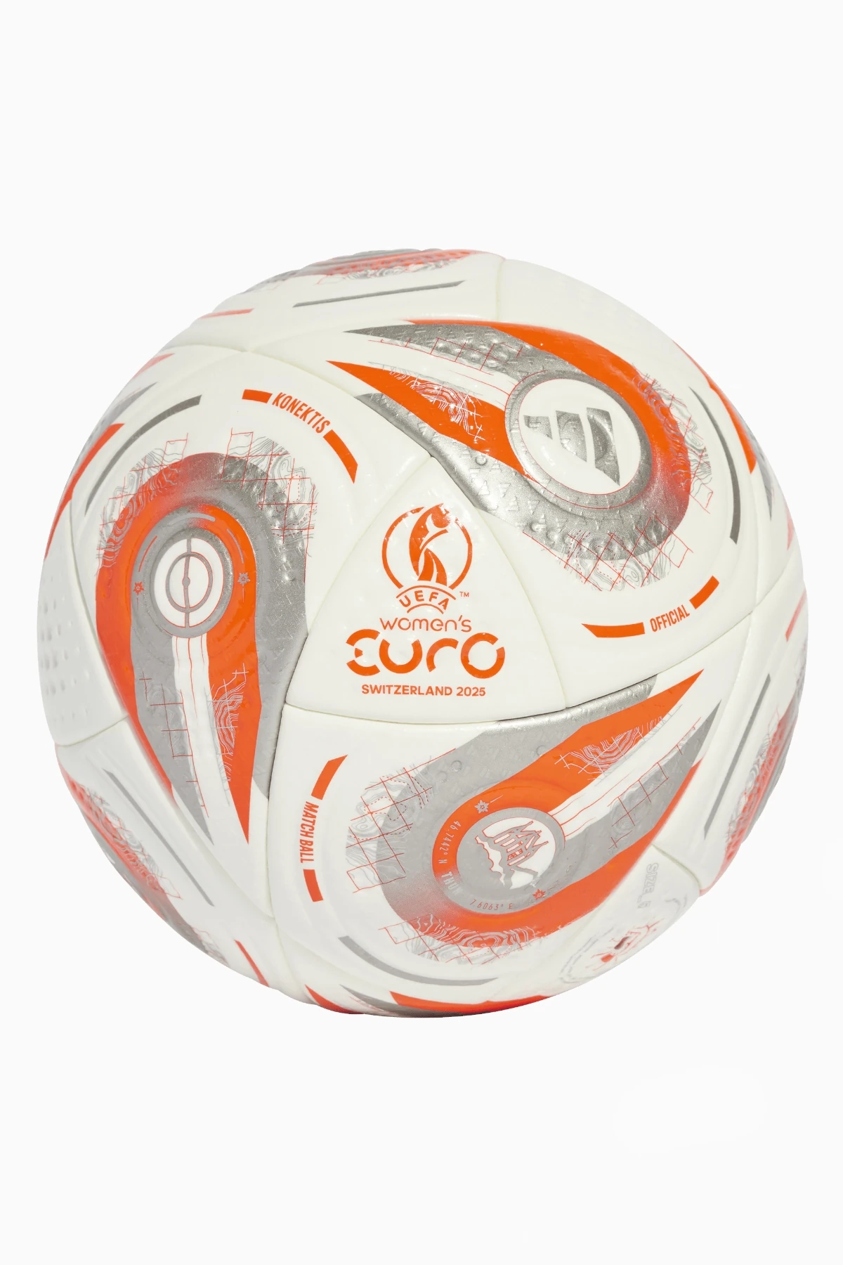Piłka adidas Women's EURO 2025 Final Pro rozmiar 5 - Biały