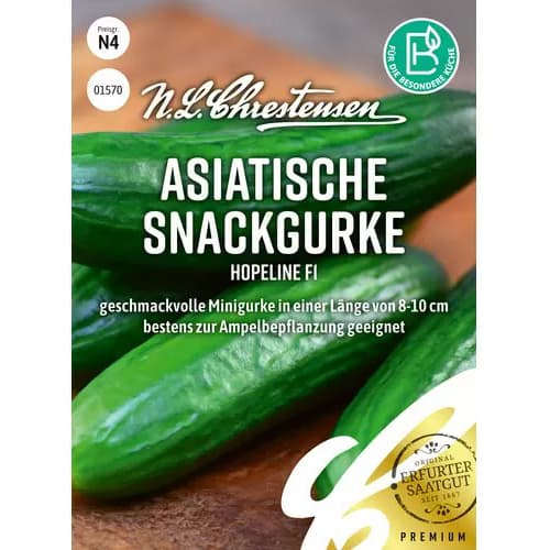 1 szt, Asiatische Snackgurke Hopeline F1 - Samen: Ilość w opakowaniu: 1 Stück