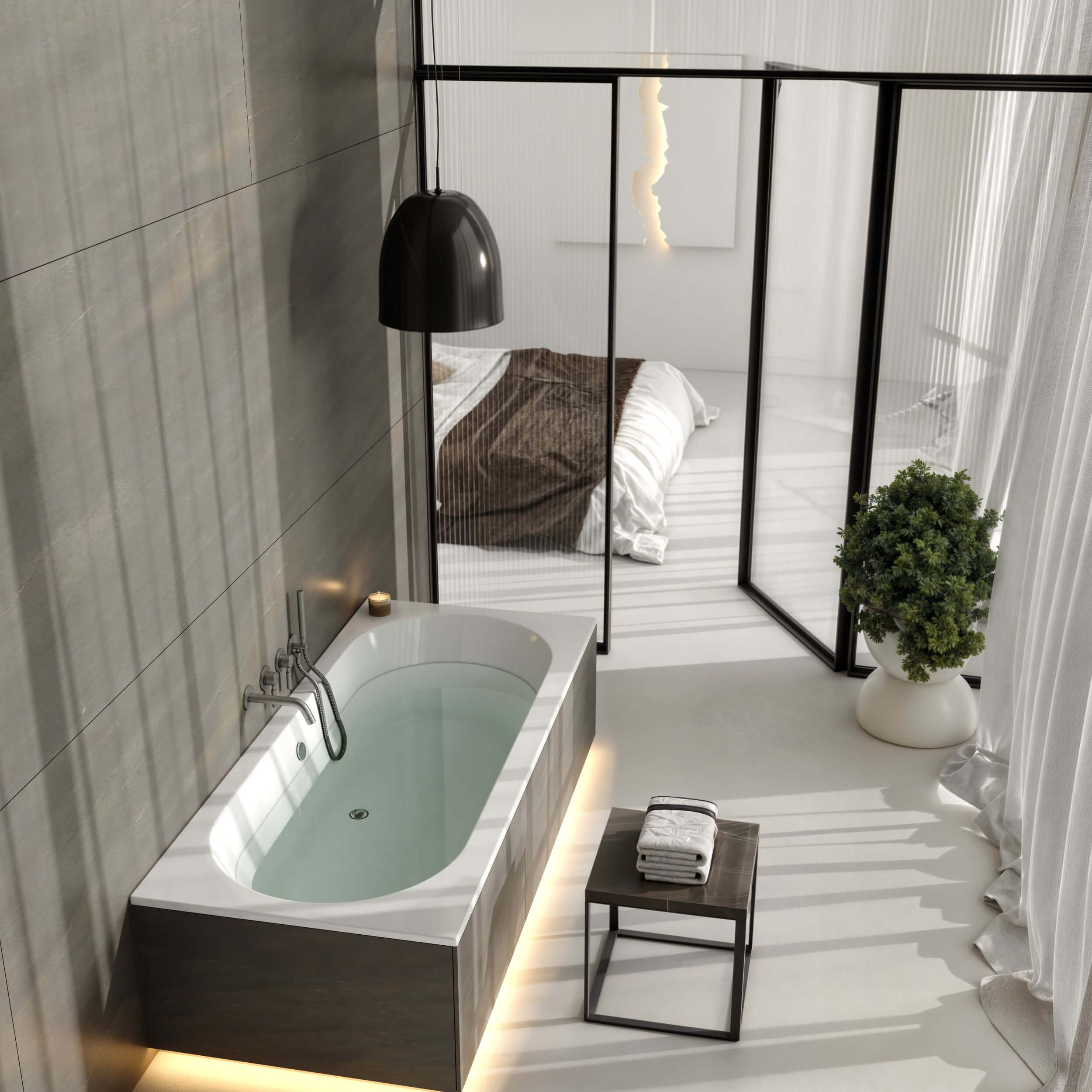 Schedpol Viona White Mat SET wanna z obudową 180x80 cm biała 3.567/B/MG/OULED/S