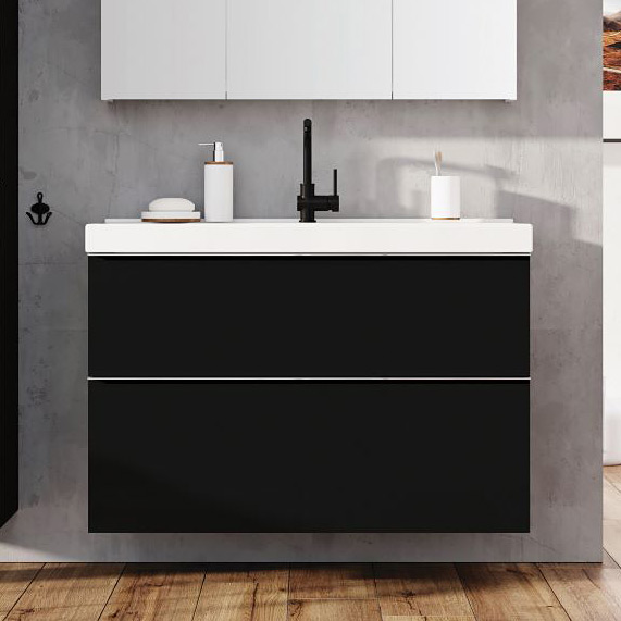 Elita Look szafka 100x44,9x63,5 cm podumywalkowa wisząca black matt RE011000027160
