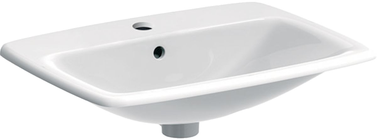 Geberit Selnova Square umywalka 60x45 cm wpuszczana prostokątna biała 500.307.01.7 - Wysyłka w 24h