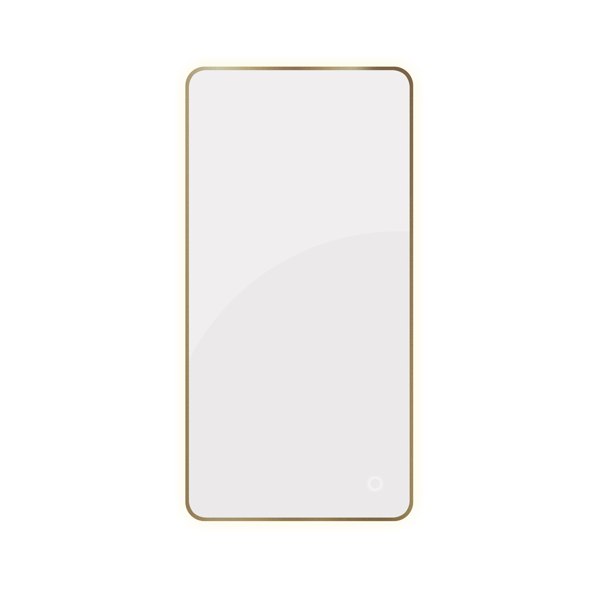Oltens Nordlis lustro 60x120 cm prostokątne z oświetleniem z przodu z matą grzewczą mosiądz szczotkowany 64118510 - Wysyłka w 24h