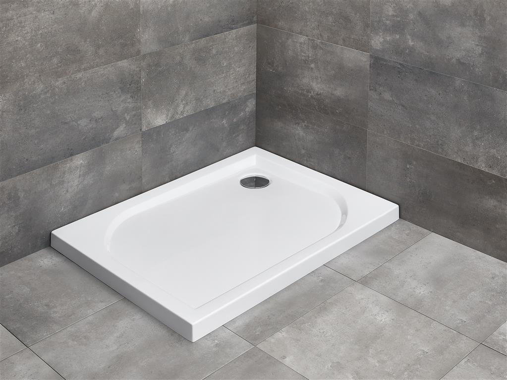 Radaway Delos D brodzik 90x75 cm prostokątny biały 4D97545-03
