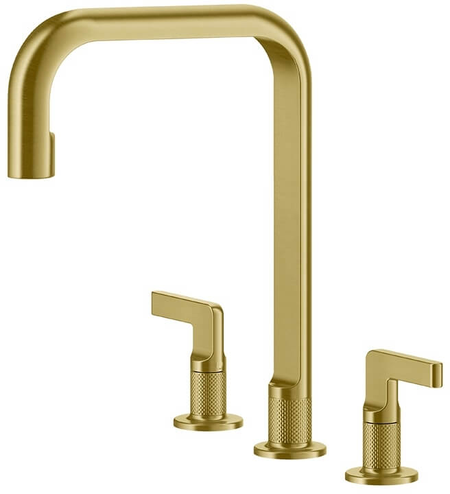 Gessi Inciso bateria kuchenna stojąca złota 58701.716