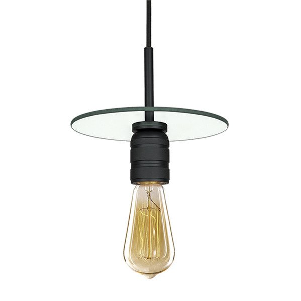 Altavola Design Techno Loft lampa wisząca 1x60W czarny/przezroczysty LA017/P_black