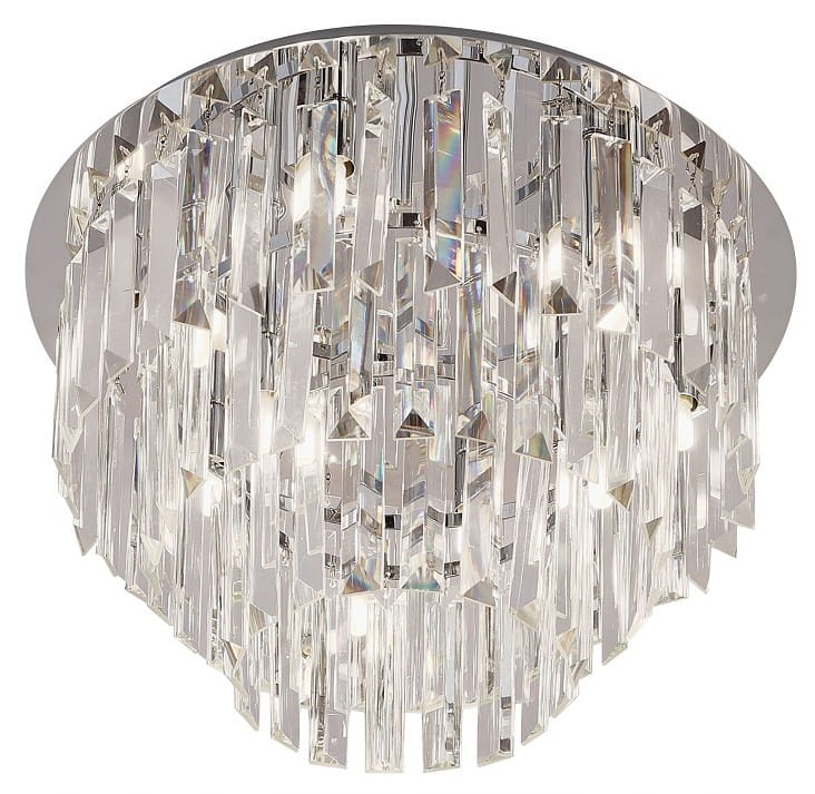 MaxLight Monaco lampa podsufitowa 9x40W chrom/szkło przezroczyste C0136