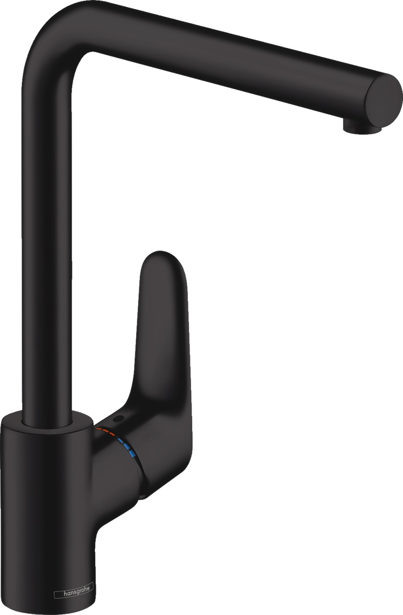 Hansgrohe Focus M41 bateria kuchenna stojąca czarny mat 31817670