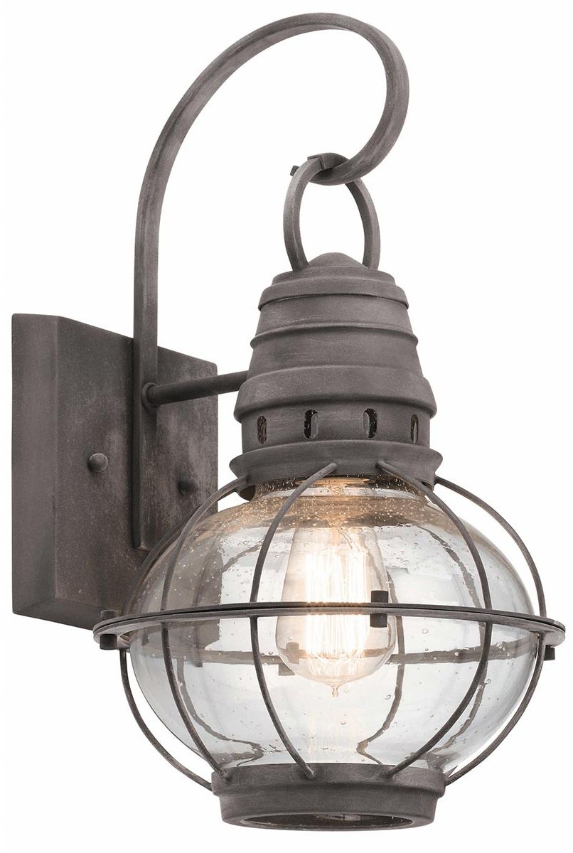 Elstead Lighting Bridge Point kinkiet zewnętrzny 1x60 W postarzany cynk KL-BRIDGEPOINT-M