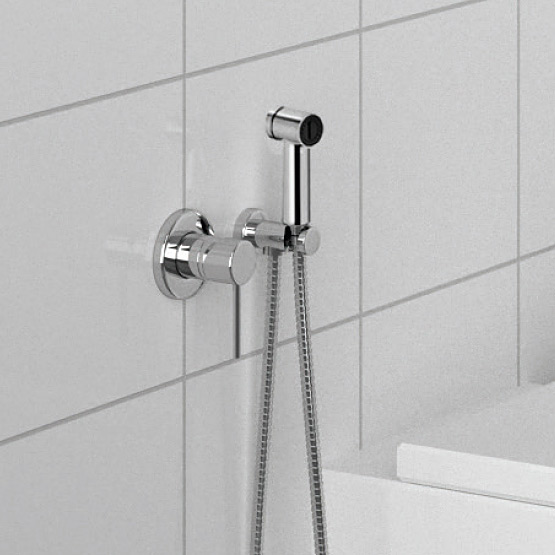 Kludi Bozz bateria bidetowa z zestawem prysznicowym podtynkowa chrom 389980576 - Wysyłka w 24h