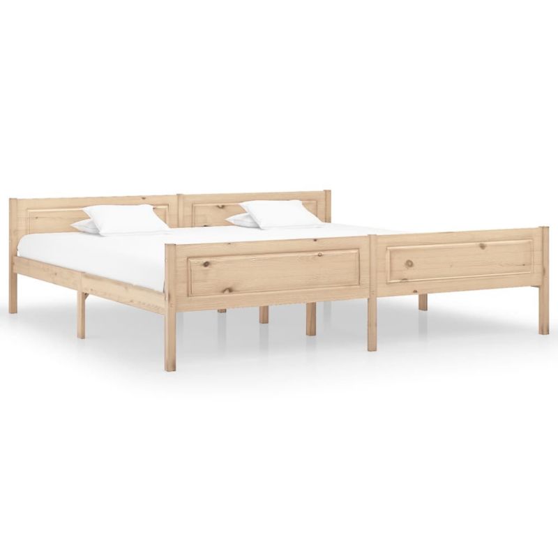 Łóżko drewniane WaszeMeble 200x200 cm brązowe WM-322102 1 szt.