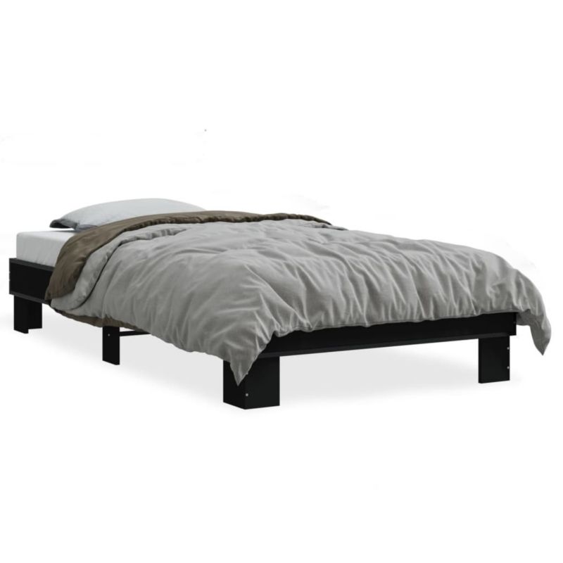 Łóżko metalowe WaszeMeble 75x190 cm czarna WM-845877 1 szt.