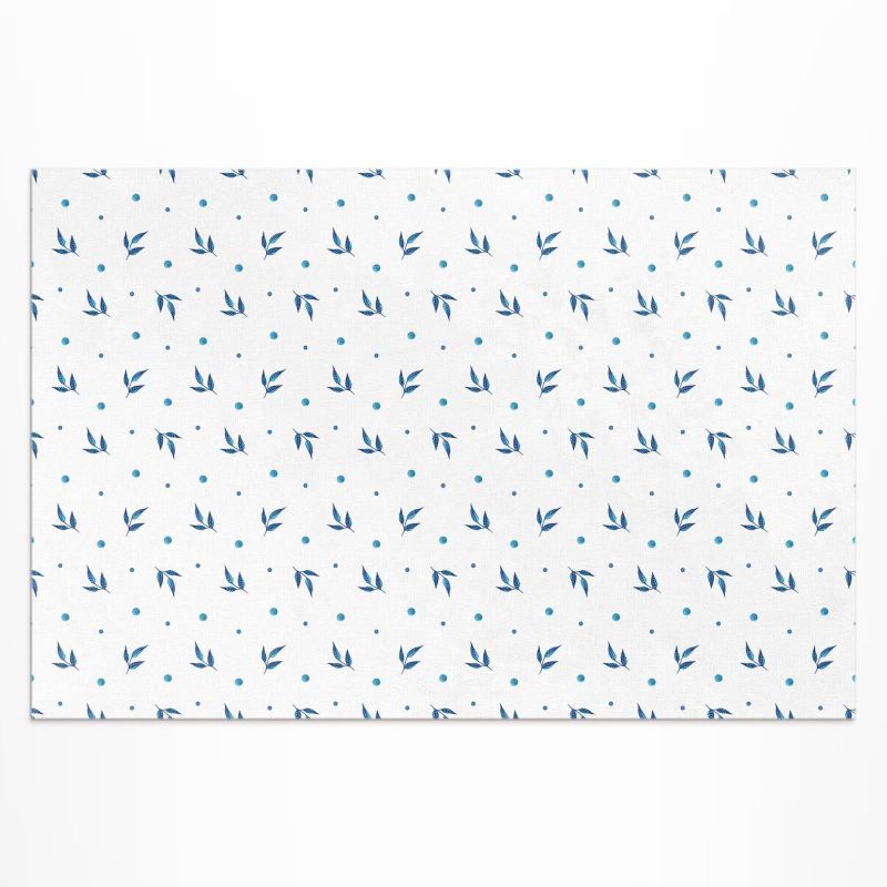 Balkonowy Dywan Winylowy UV Wallfluent 120x180 cm Drobne listki i kropki akwarela boho 1 szt.