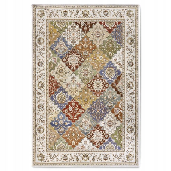 Dywan 160x235cm, orientalny płasko tkany, zewnętrzno-wewnętrzny z poliestru i polipropylenu marki Villeroy&Boch do salonu, 1 szt.