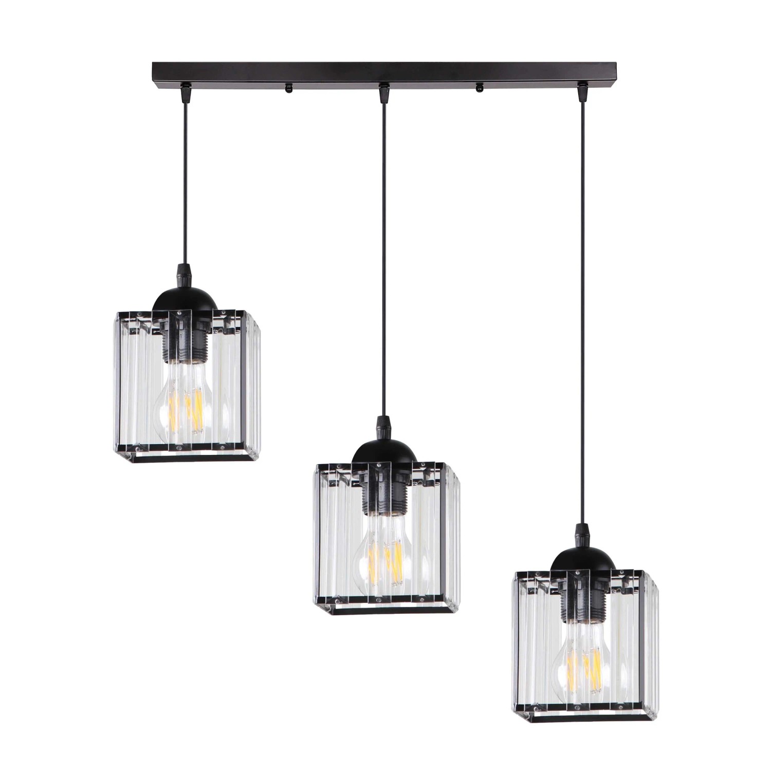 Candellux Lampa wisząca SIGLA 3xE27 40W szer. 66 cm czarna