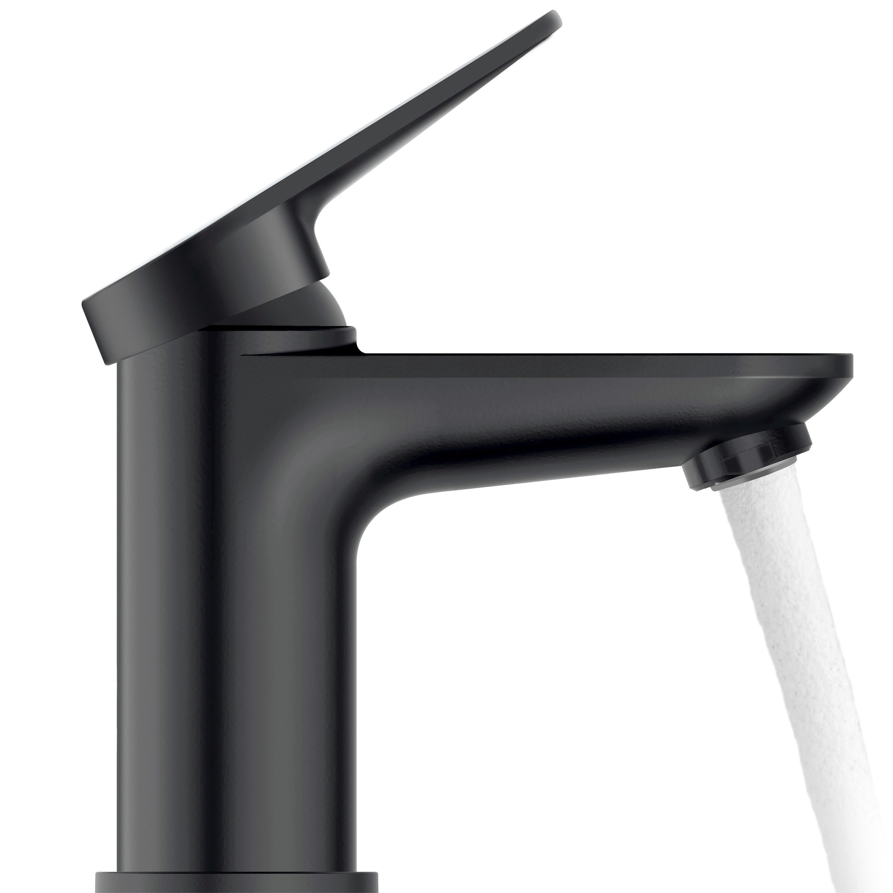 Duravit Wave bateria umywalkowa stojąca czarny mat WA1010002046