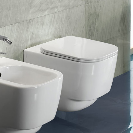 Hatria Fusion 48 miska WC wisząca z deską wolnoopadającą białą (YXZL01, Y1EY01)
