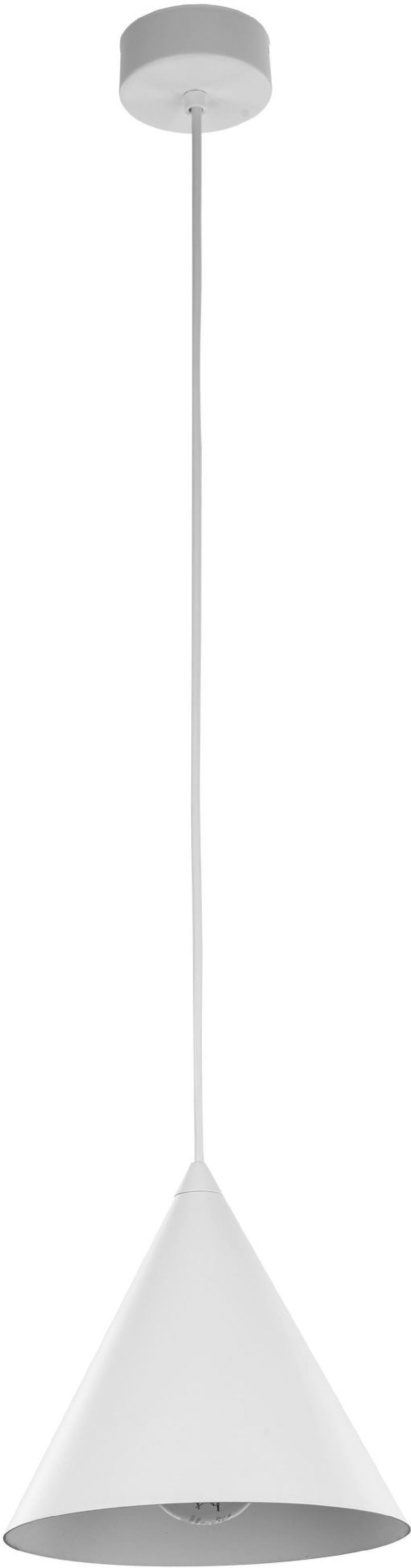TK Lighting Cono lampa wisząca 1x15 W biała 10007