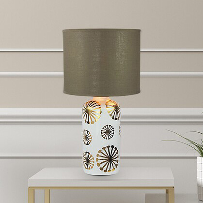 Rabalux Ginger lampa stołowa 1x60W złoty/brązowy 6030