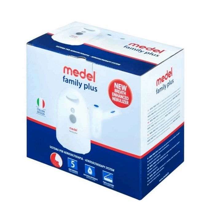 Medel Family Plus Elefante - inhalator z nebulizatorem pneumatyczno-tłokowy - 3 maski