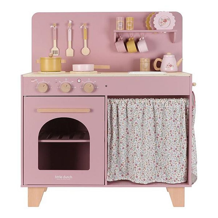 Little Dutch Kuchnia drewniana różowa FSC - LD2501