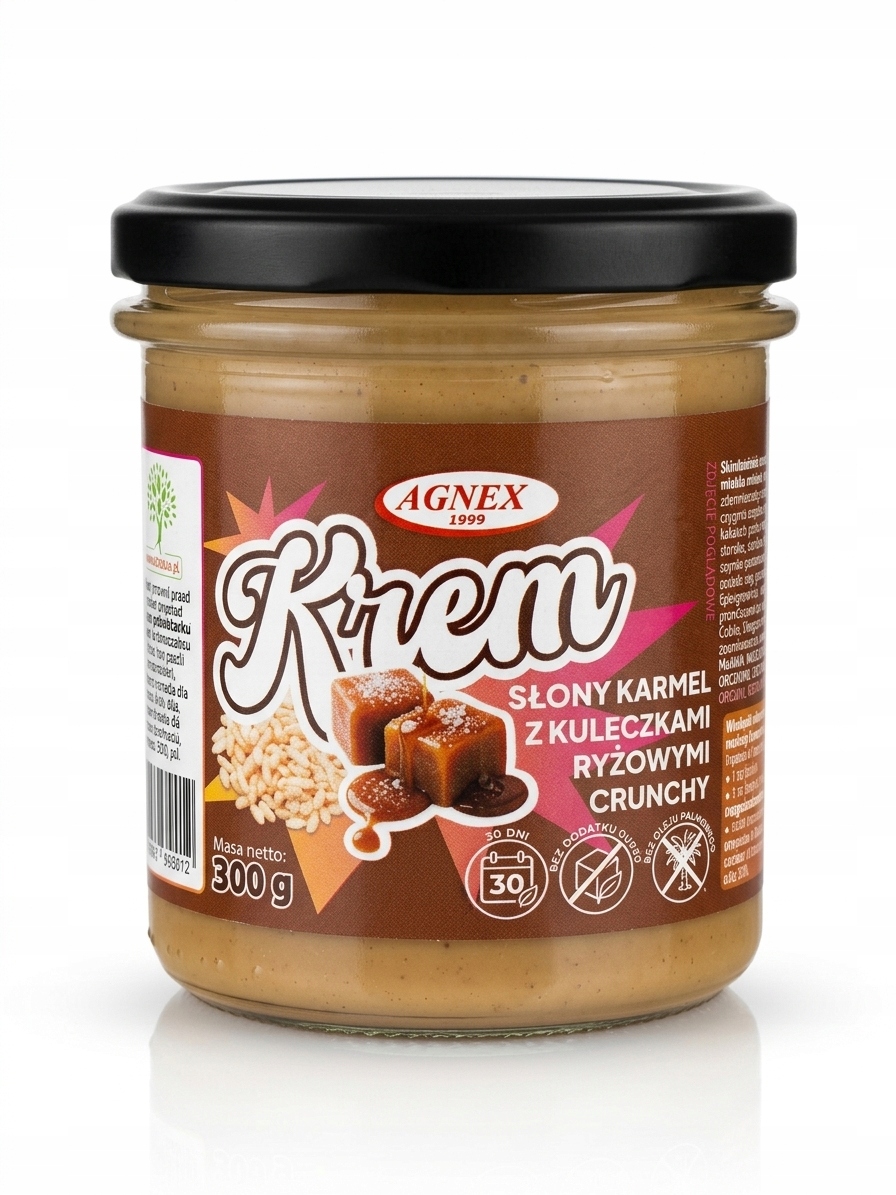 Krem słony karmel z kuleczkami ryżowymi 300g