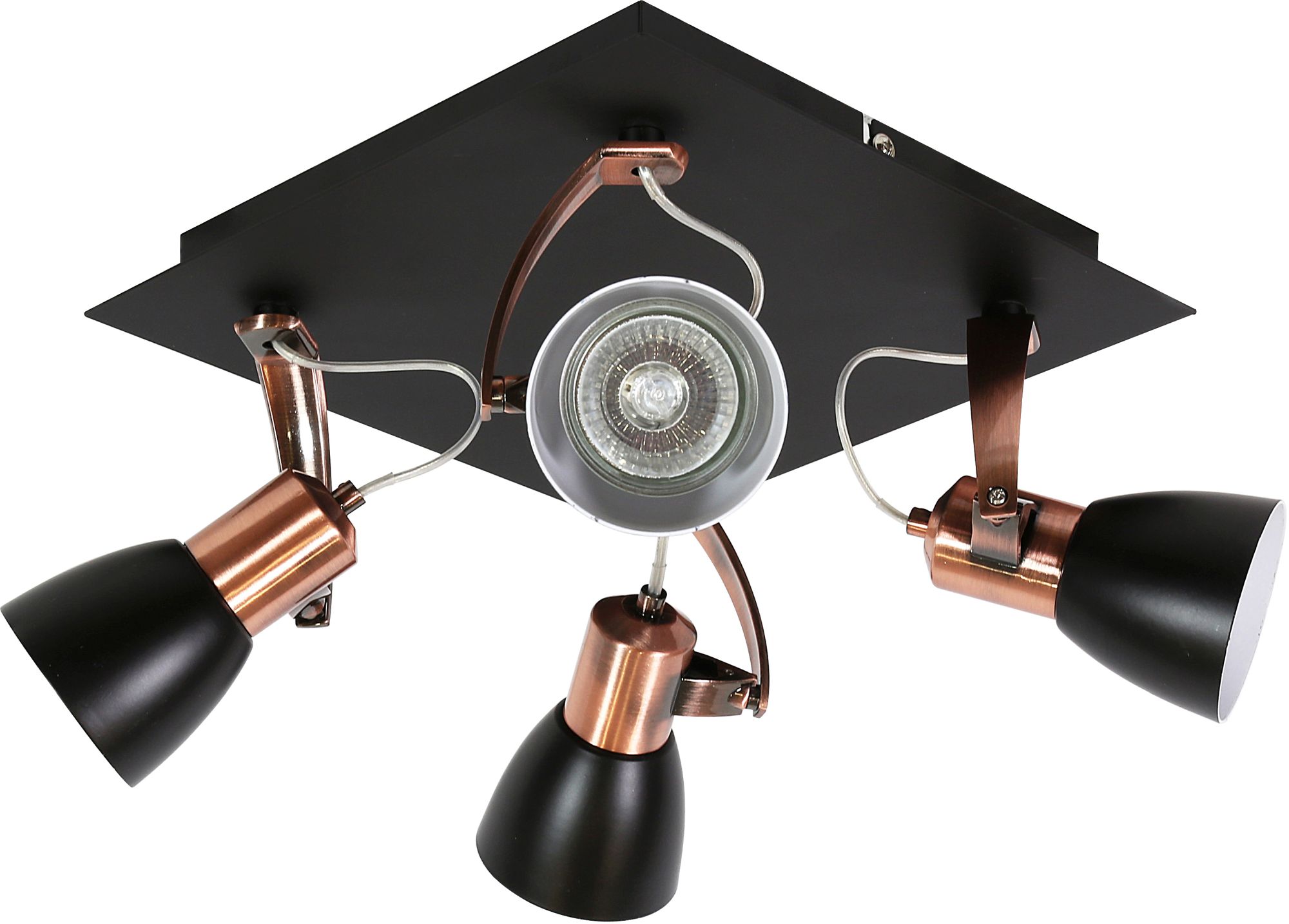 Darmowa Dostawa - Lampa podsufitowa 4x50 W czarna Candellux Markus 9835639M