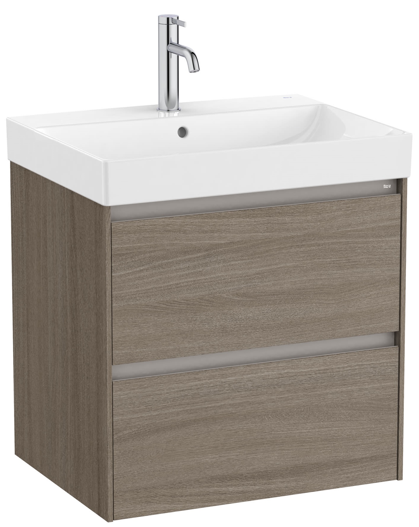 Darmowa Dostawa - Umywalka z szafką 50 cm brązową Roca Ona A851688511