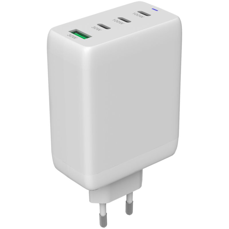 Ładowarka sieciowa Canyon CU100ACC GaN 100W 3PD QC biała, 1 szt.