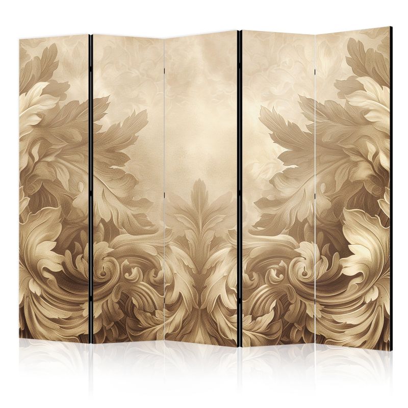 Parawan Muralo Akustyczny Rzeźbione Ornamenty Barokowe 225x172cm 1 szt.