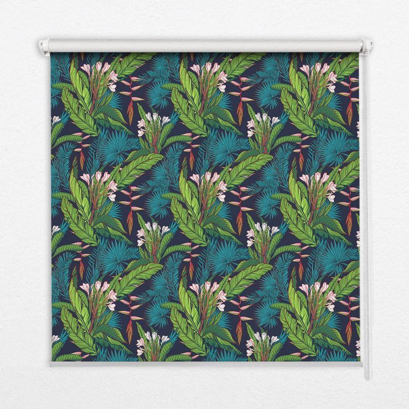 Roleta Do Okien Tulup 110x140 cm Egzotyczne Rośliny Montaż do ściany/sufitu 1 szt.