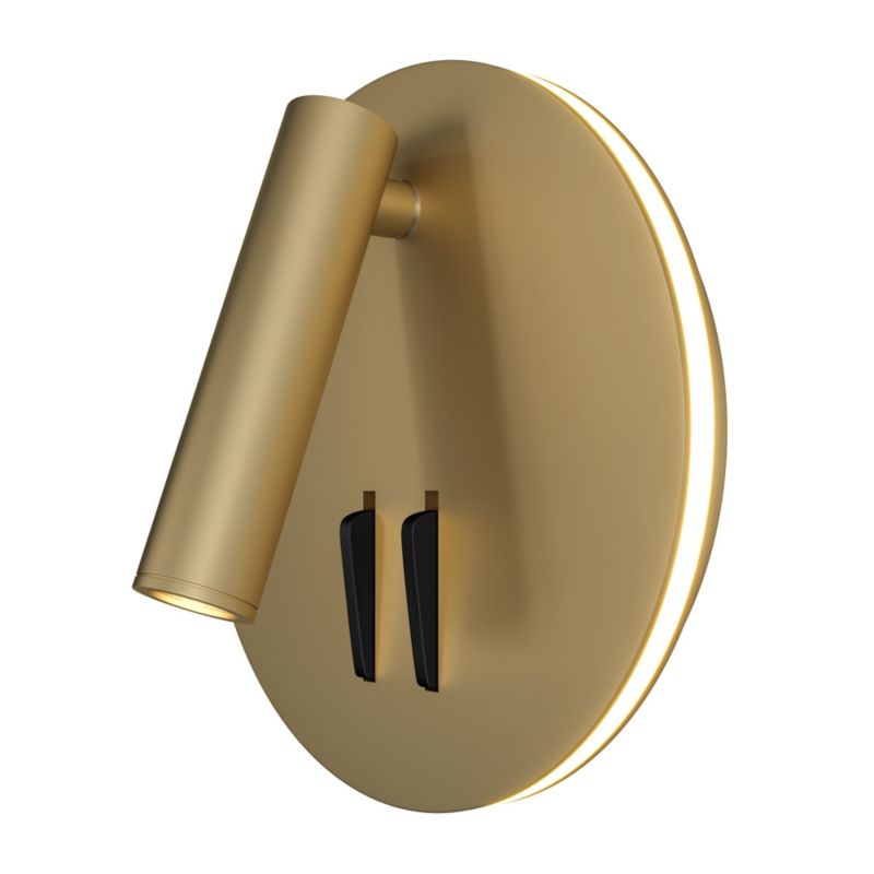Kinkiet Maytoni Ios 176 mosiężno-złoty LED 9W 3000K 550lm IP20 wym: 14 x 6,5 x 14 cm - 1 szt.