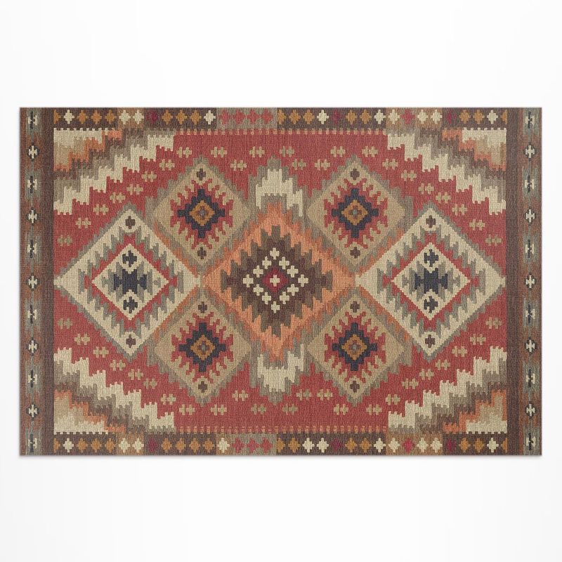 Dywan Winylowy Zewnętrzny Wallfluent 120x180 cm Geometryczna precyzja azteckiej sztuki 1 szt.