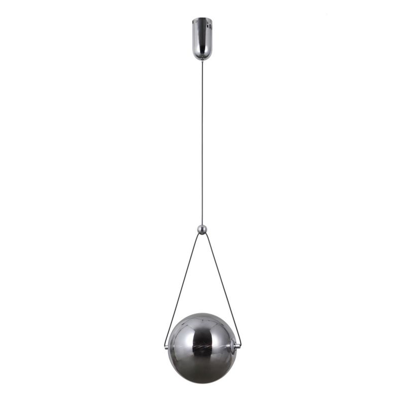 Lampa wisząca Italux Rastia 6180 chromowana dymiona nowoczesna wbudowany LED 9W 1 szt.