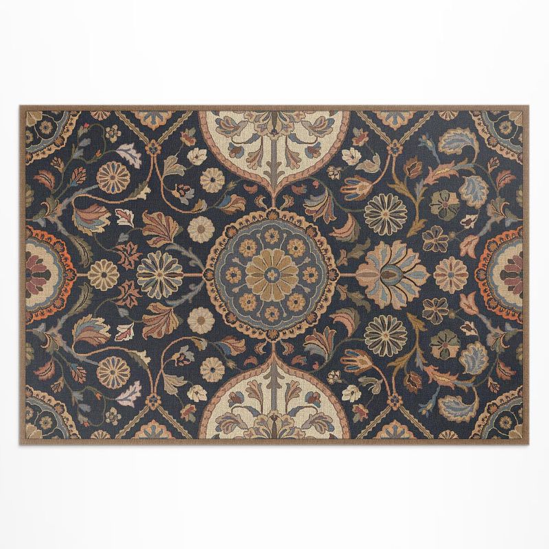 Balkonowy Dywan Winylowy UV Wallfluent 100x150 cm ornament roślinne dekoracyjny wzór vintage 1 szt.