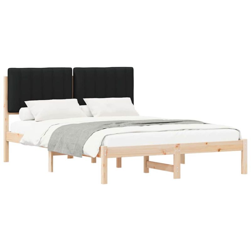 Łóżko Drewniane WaszeMeble 140x190 cm Brązowe WM-878056 1 szt.