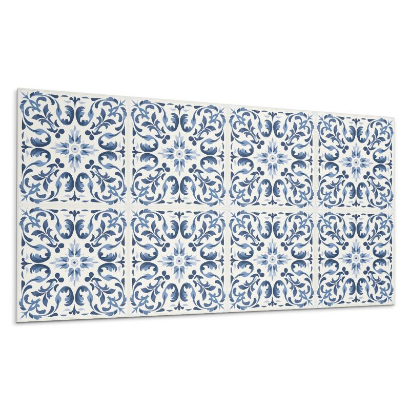 Panel samoprzylepny Wallfluent 120x60 cm Wzór kwiatów na kafelkach 1 szt.