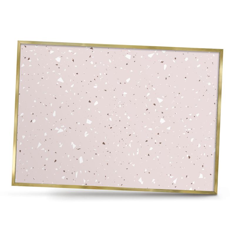 Ozdobna tablica na magnesy ArtPrintCave 100x70 Nowoczesne terrazzo w złotej ramie 1szt