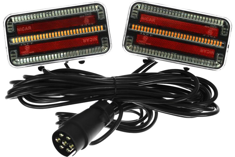 Lampy tylne TT Technology TT.12025 LED 3 funkcje lewa+prawa, na magnes 1 szt.