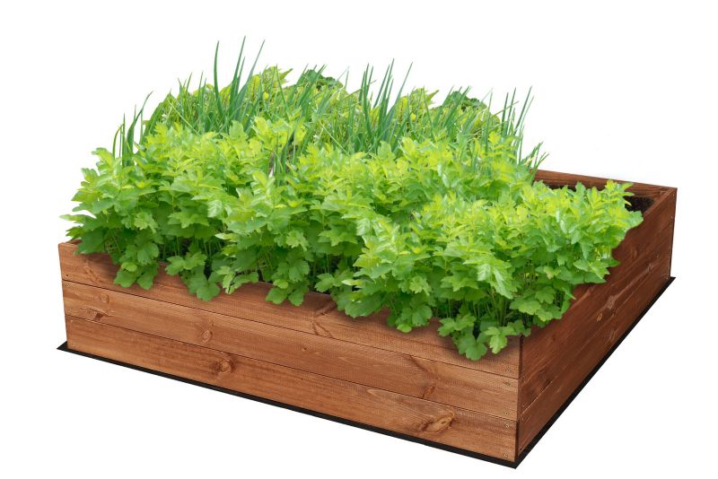 Warzywnik MODO24 grządka podwyższona brązowa impregnacja 27x120x117 cm 1 szt.