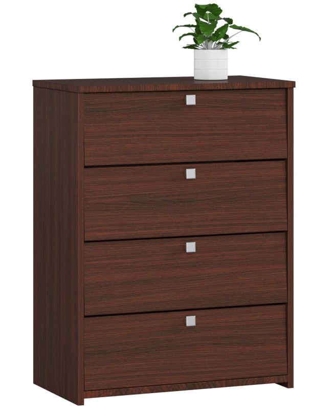 Szafka na buty Akord Rubin Wenge 66 cm 4 drzwi kolor Wenge mat 4 półki 66x36x85 cm 1 szt.