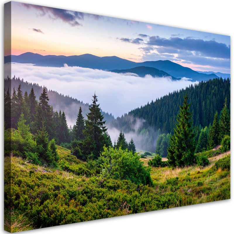 Obraz do salonu sypialni jadalni Feeby Krajobraz jezioro góry doliny 60x40cm 1szt