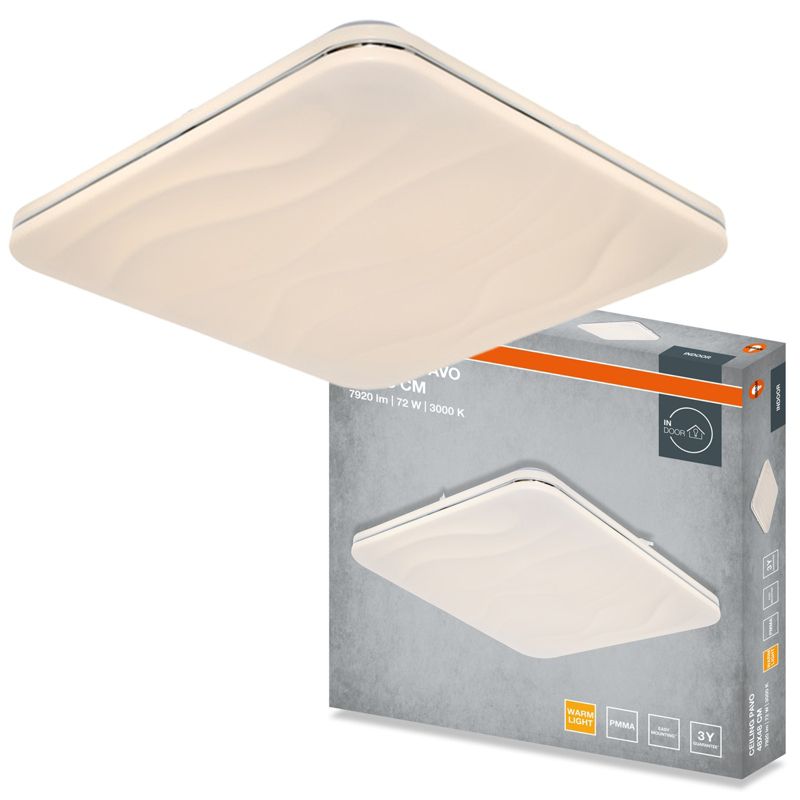 Plafon Osram Pavo Lampa Sufitowa Plafon LED 72W 5040lm 3000K Kwadratowy Biały 1 szt.
