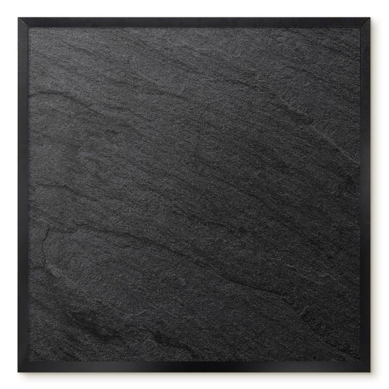 Tablica Magnetyczna Wielofunkcyjna Ścienna Tulup 50x50 cm Czarna faktura - Czarna rama Do salonu, biura 1 szt.