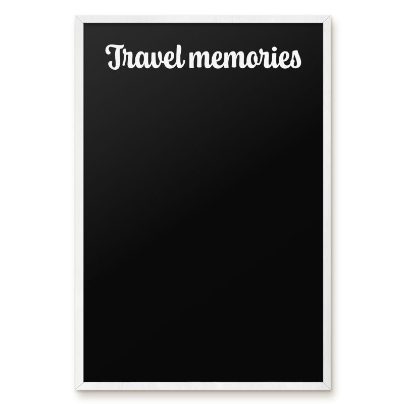 Tablica Magnetyczna Na Magnesy Tulup 40x60 cm Travel memories 6 - Biała rama Do salonu, sypialni 1 szt.