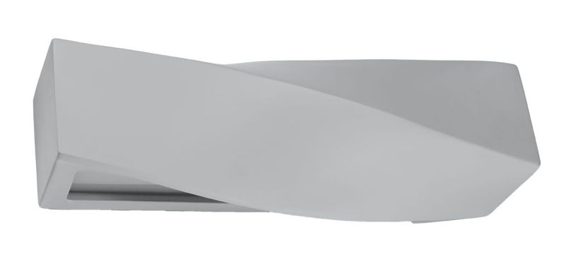 Kinkiet ścienny Sollux Lighting Sigma szaro-biały 1 x E27 x 60W IP20 wym: 11 x 42 x 11 cm - 1 szt.