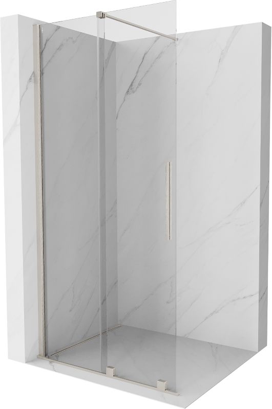 Ścianka prysznicowa walk-in Mexen Velar nikiel szczotkowany 85x200 cm 871-085-000-03-97 1 szt.