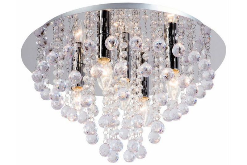 Lampa sufitowa wisząca Reality London Crystal 0145 chromowana kryształowa 5xE14 x 1 szt.