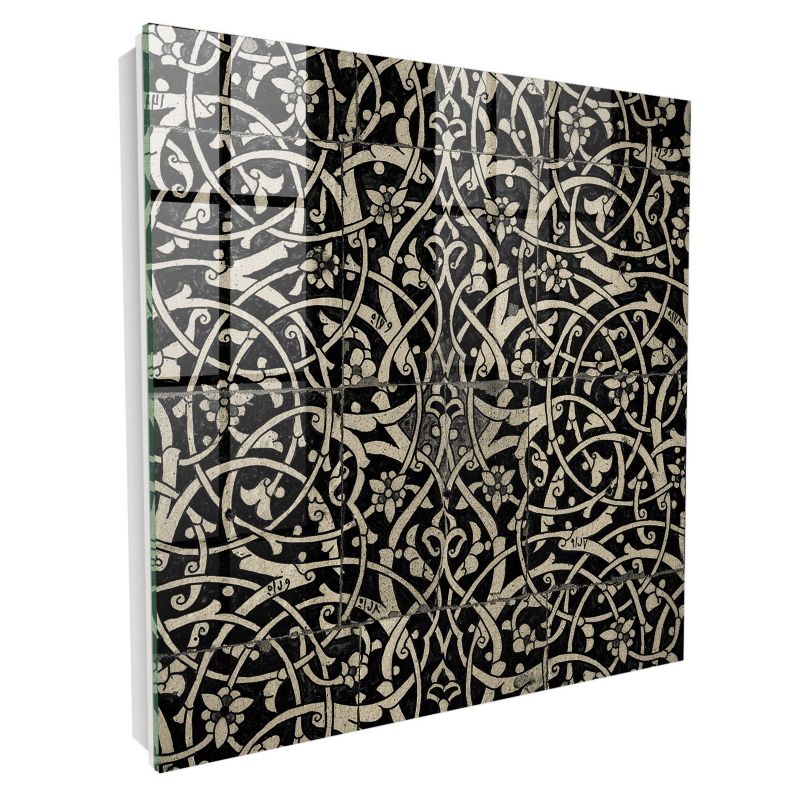 Szklana Szafka Na Klucze Tulup 30x30 cm Dekoracyjna elegancja - Biała - Otwierana na prawo 1 szt.
