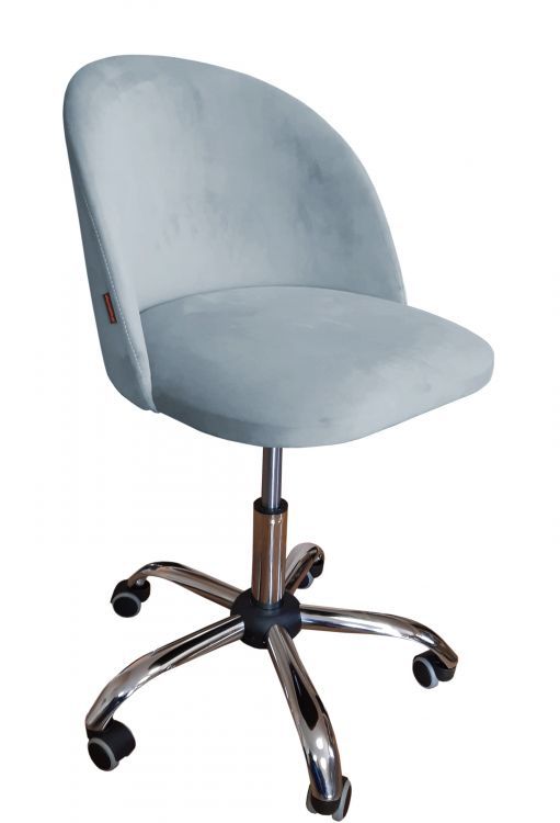 Fotel CLAUDINE BL VELVET szary ATOS 1 szt.