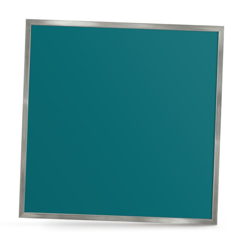 Tablica magnetyczna do salonu ArtPrintCave 50x50 Ciemny turkusowy w srebrnej ramie 1szt